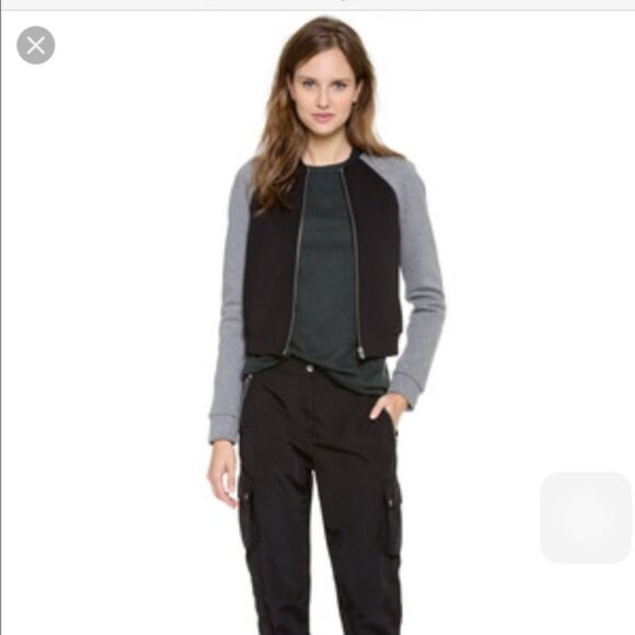 Cashmere101 100% Cashmere Bomber Zip Cardigan - Picture 10 of 10